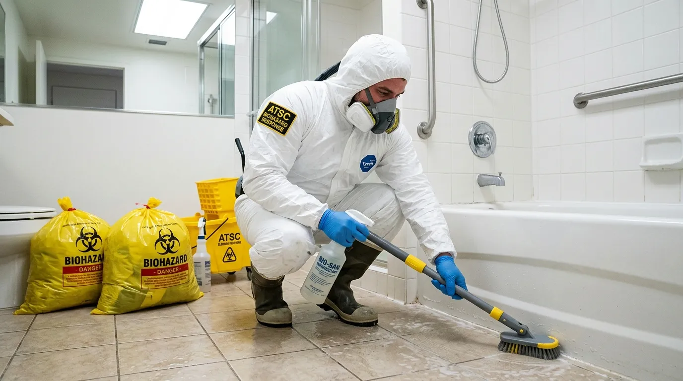 Decontamination equipment deployed for Blood Cleanup in Colton
